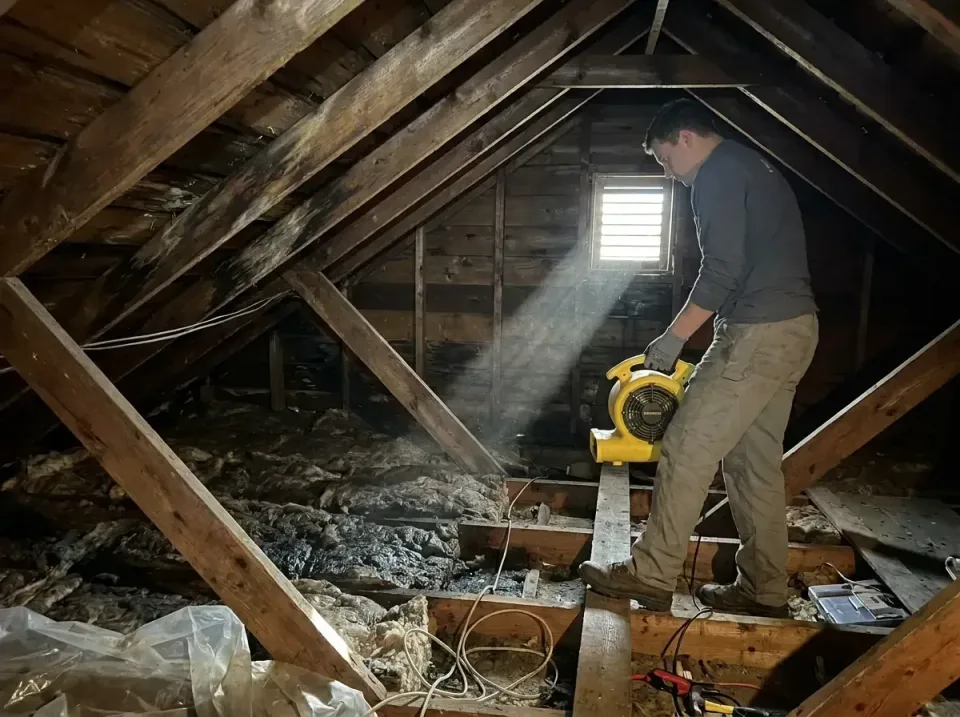 attic-water-damage-drying-proc-007 — frequently asked questions, Emergency Water Extraction & 24/7 Flood Response in Prospec…